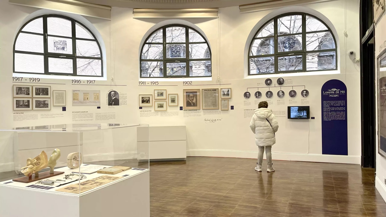 Diseño de la exposición Lorente de Nó