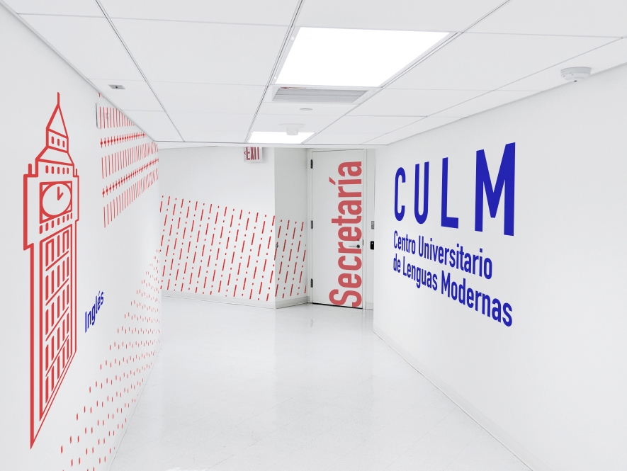 Imagen y decoración del Centro Universitario de Lenguas Modernas